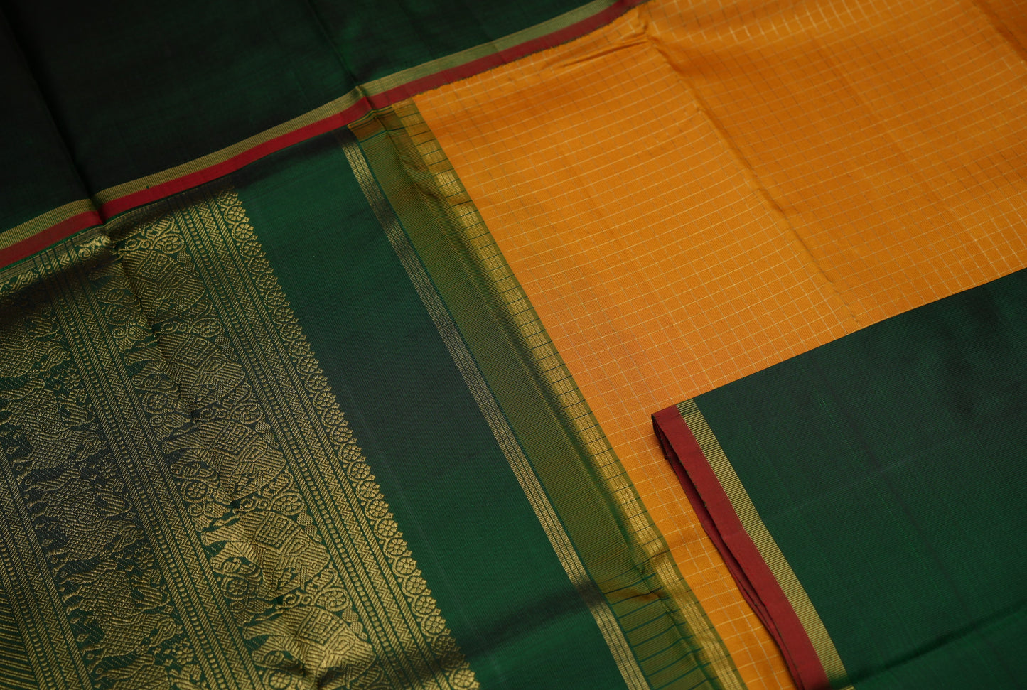 Ambaram Kanjivaram Silk Saree -AMB-MUSGL-029 (3 Gram Gold Zari)