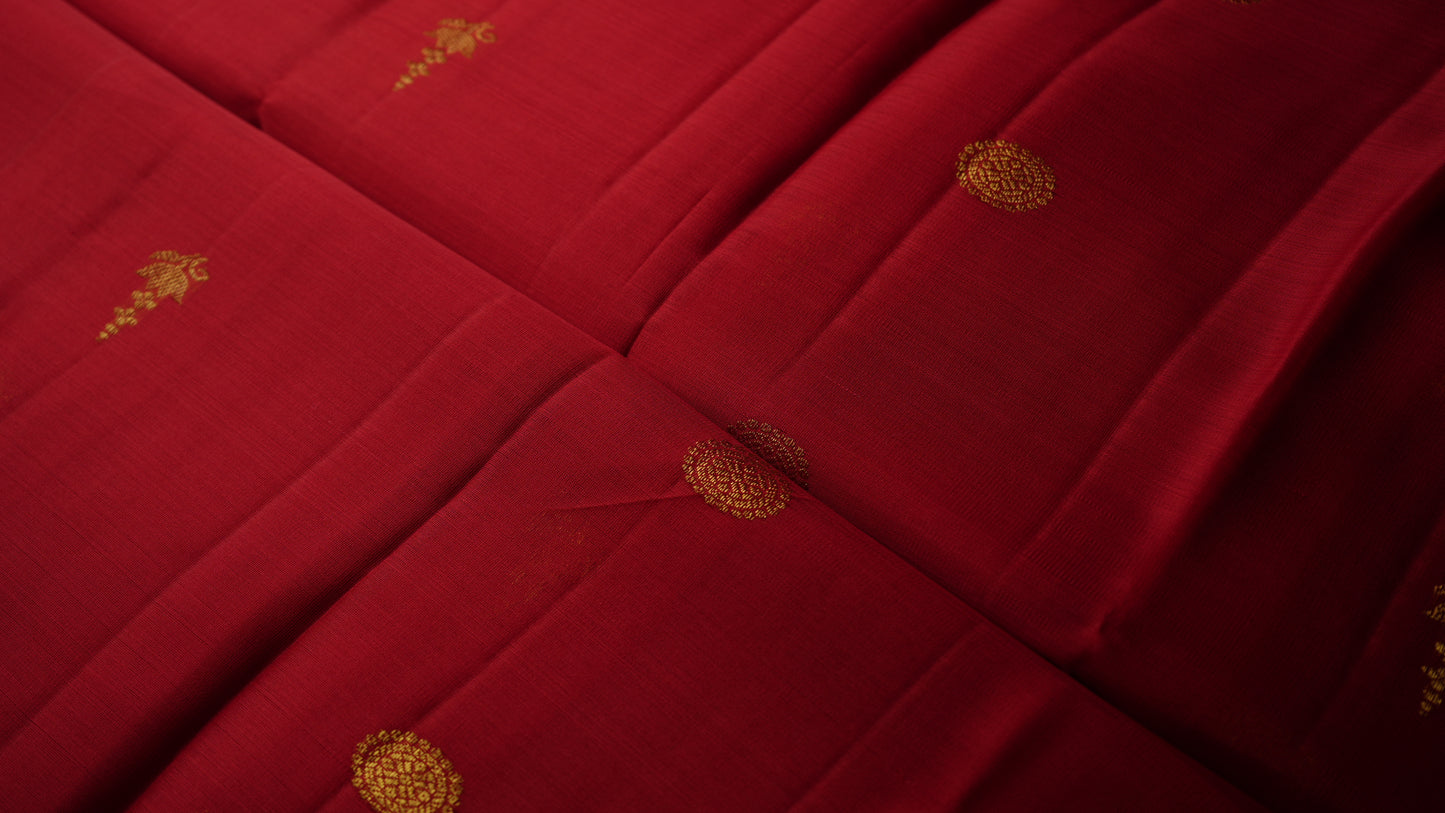 Ambaram Pure Silk Organza Kanjivaram Saree -AMB-CRMRD-064 (3 Gram Gold Zari)