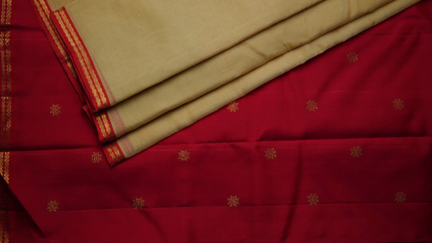 Ambaram Pure Silk Organza Kanjivaram Saree -AMB-MRGDGB-063 (3 Gram Gold Zari)