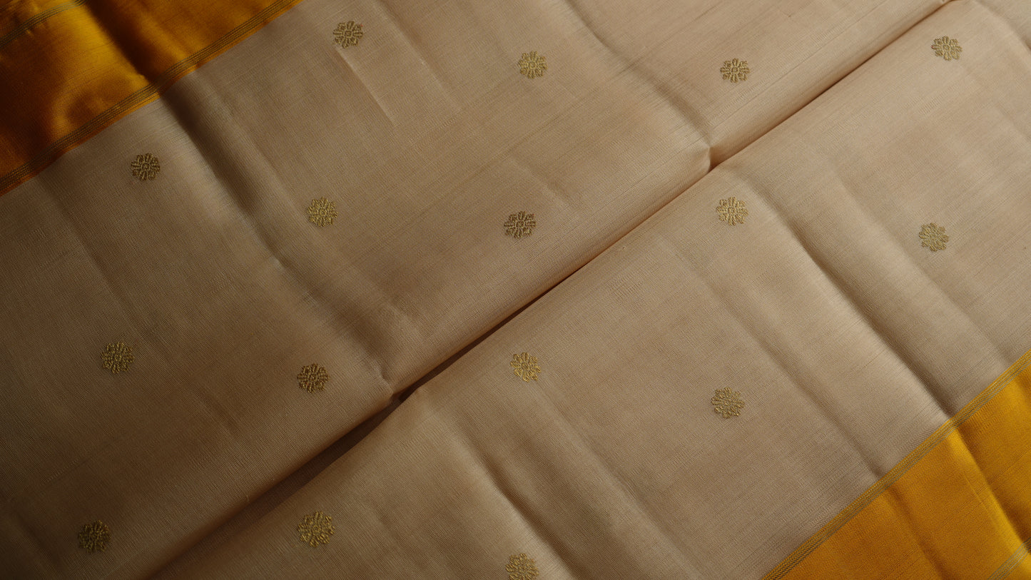 Ambaram Pure Silk Organza Kanjivaram Saree -AMB-BEORGGD-062 (3 Gram Gold Zari)