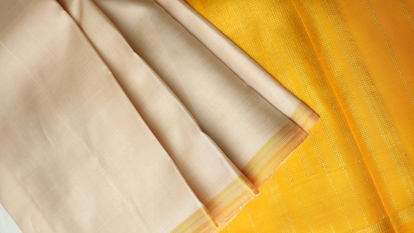 Ambaram Kanjivaram Silk Dupatta -AMB-YLBEG-03