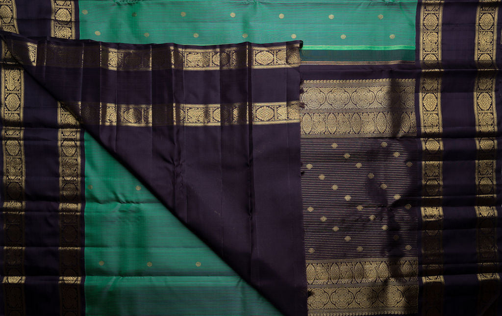 Amabaram Kanjivaram Silk Saree – AMB-GR-005 (3 Gram Gold Zari)