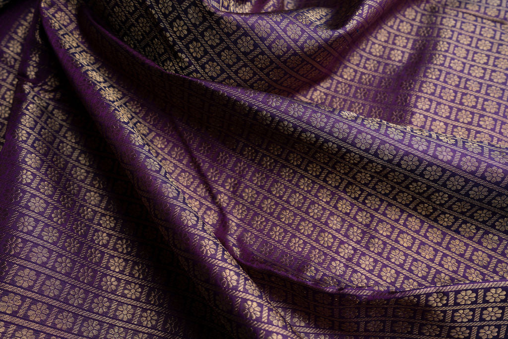Amabaram Kanjivaram Silk Saree – AMB-PP-006 (3 Gram Gold Zari)