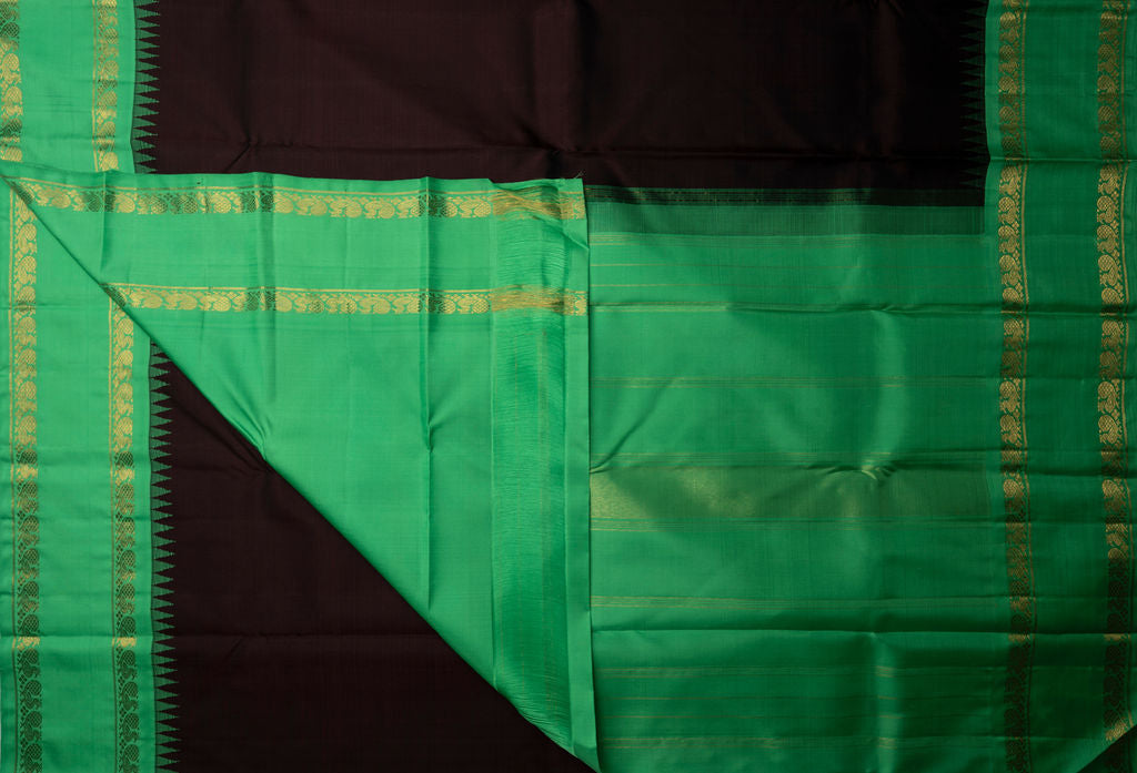 Amabaram Kanjivaram Silk Saree – AMB-BLK-009 (4 Grams Gold Zari)