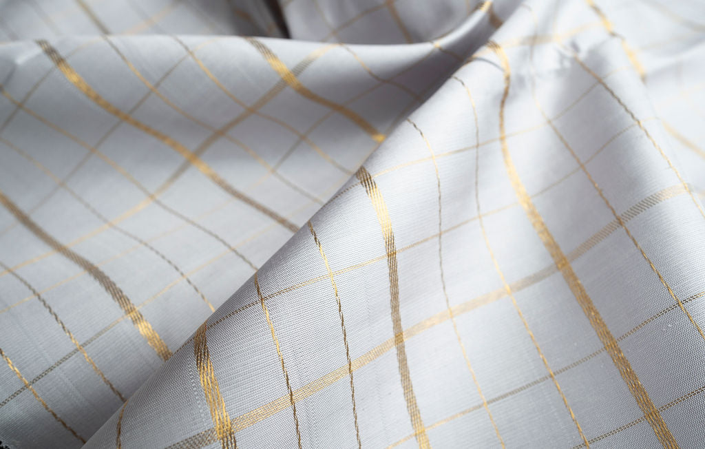 Amabaram Kanjivaram Silk Saree – AMB-WHT-013 (3 Gram Gold Zari )