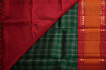 Amabaram Kanjivaram Silk Saree – AMB-GR-003 (3 Gram Gold Zari)