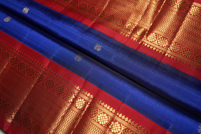 Ambaram Kanjivaram Silk Saree -AMB-RBMR-068 (3 Gram Gold Zari)