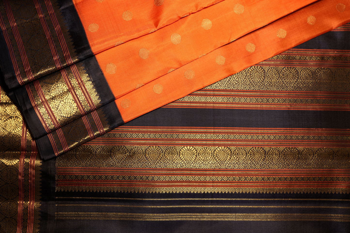 Ambaram Kanjivaram Silk Saree -AMB-ONB-072 (3 Gram Gold Zari)