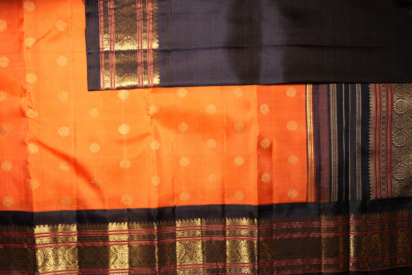 Ambaram Kanjivaram Silk Saree -AMB-ONB-072 (3 Gram Gold Zari)