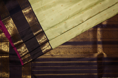 Ambaram Kanjivaram Silk Saree -AMB-PGDB-074 (3 Gram Gold Zari)