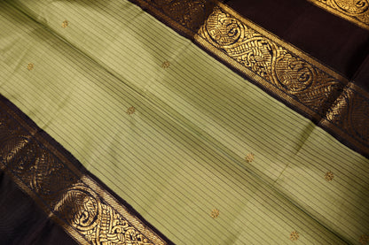 Ambaram Kanjivaram Silk Saree -AMB-PGDB-074 (3 Gram Gold Zari)