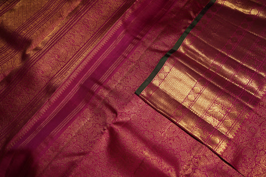 Ambaram Kanjivaram Silk Saree -AMB-DWRP-076 (3 Gram Gold Zari)