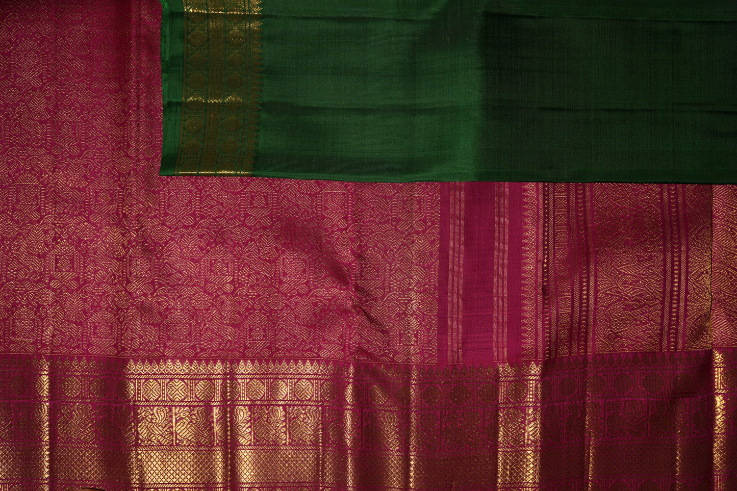 Ambaram Kanjivaram Silk Saree -AMB-DWRP-076 (3 Gram Gold Zari)