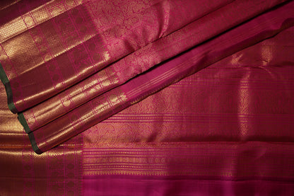 Ambaram Kanjivaram Silk Saree -AMB-DWRP-076 (3 Gram Gold Zari)