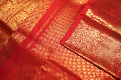 Ambaram Kanjivaram Silk Saree -AMB-VRRG-077 (3 Gram Gold Zari)
