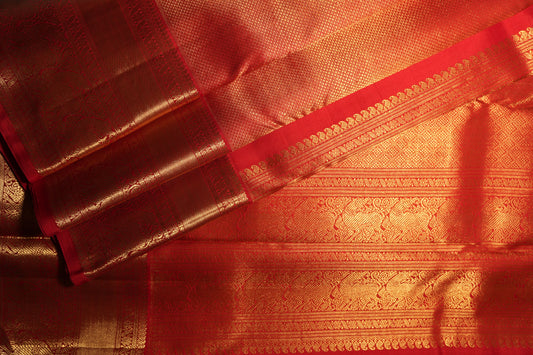 Ambaram Kanjivaram Silk Saree -AMB-VRRG-077 (3 Gram Gold Zari)