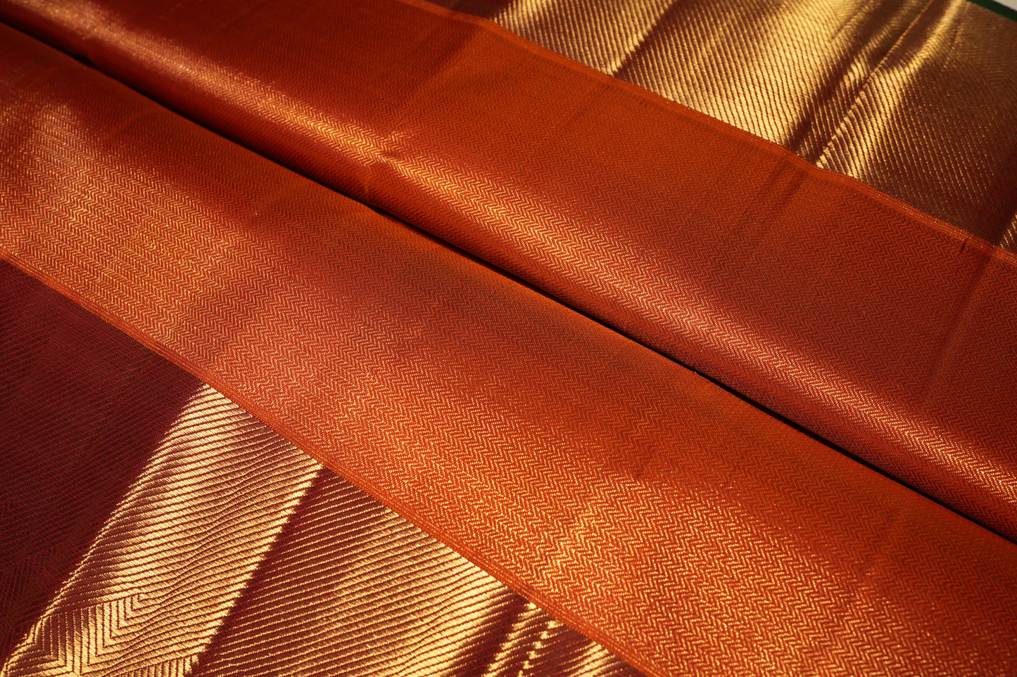 Ambaram Kanjivaram Silk Saree -AMB-DMMG-078 (3 Gram Gold Zari)