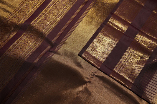 Ambaram Kanjivaram Silk Saree -AMB-DCBAG-081 (3 Gram Gold Zari)