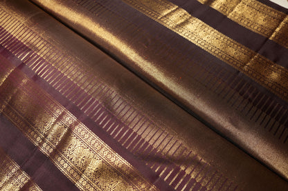 Ambaram Kanjivaram Silk Saree -AMB-DCBAG-081 (3 Gram Gold Zari)
