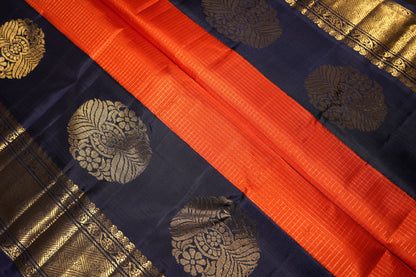 Ambaram Kanjivaram Silk Saree -AMB-NBBO-085 (3 Gram Gold Zari)