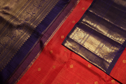 Ambaram Kanjivaram Silk Saree -AMB-CRRPAG-087 (3 Gram Gold Zari)