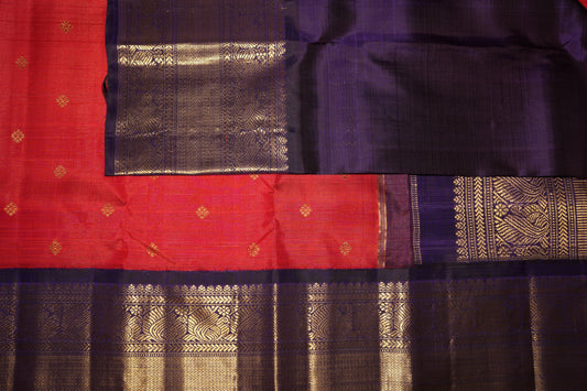 Ambaram Kanjivaram Silk Saree -AMB-CRRPAG-087 (3 Gram Gold Zari)