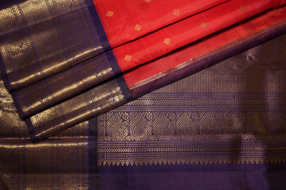 Ambaram Kanjivaram Silk Saree -AMB-CRRPAG-087 (5 Gram Gold Zari)
