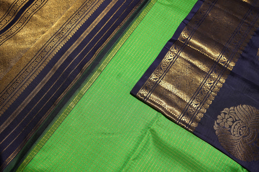 Ambaram Kanjivaram Silk Saree -AMB-PGNBRG-091 (3 Gram Gold Zari)