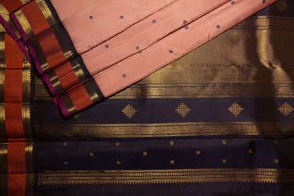 Ambaram Kanjivaram Silk Saree -AMB-DPDB-093 (3 Gram Gold Zari)