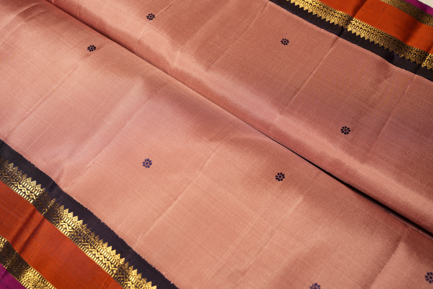 Ambaram Kanjivaram Silk Saree -AMB-DPDB-093 (3 Gram Gold Zari)