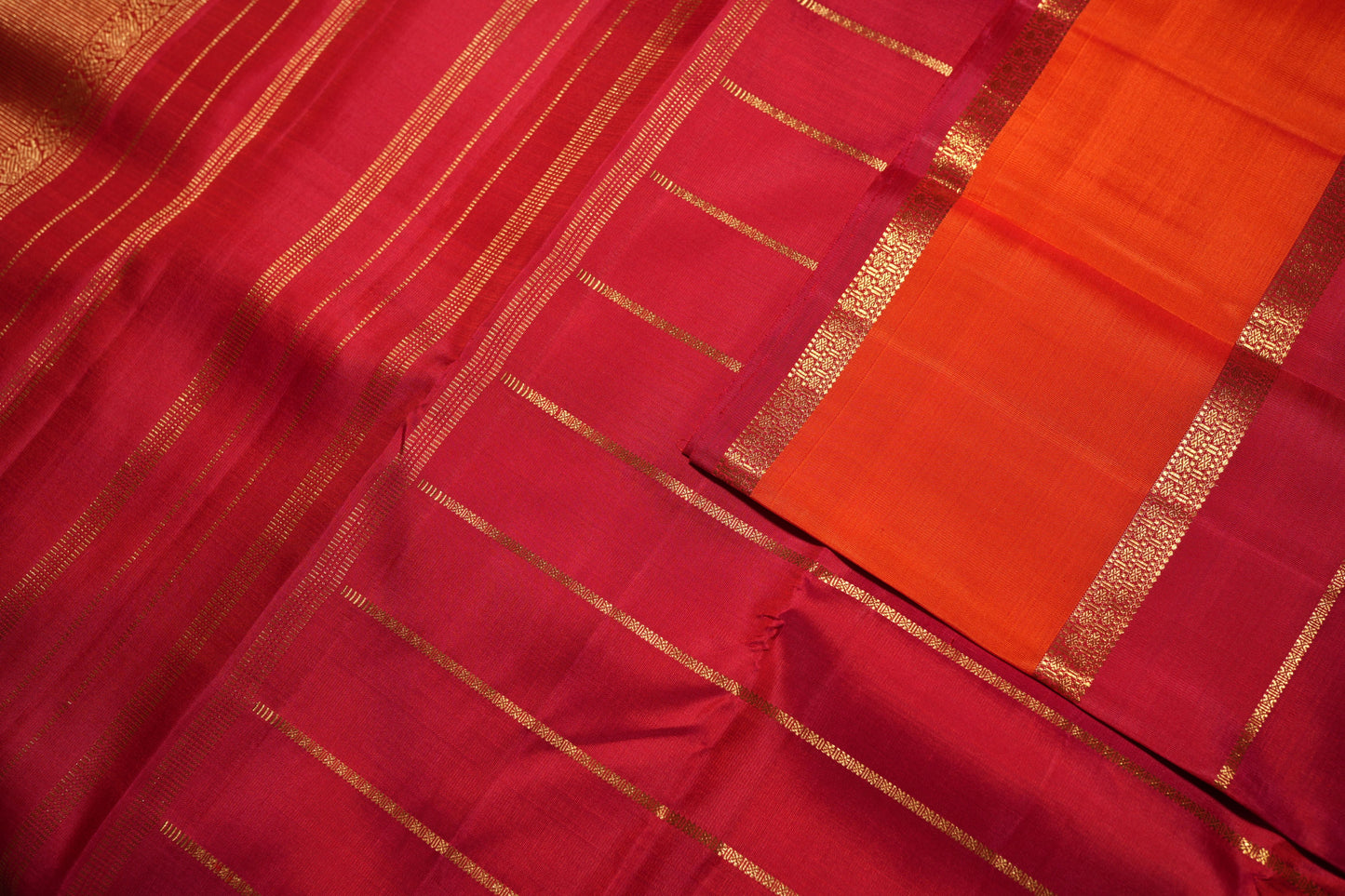 Ambaram Kanjivaram Silk Saree -AMB-CRBR-094 (3 Gram Gold Zari)