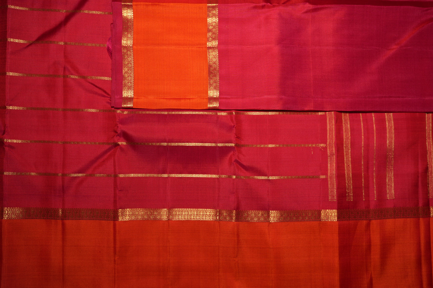 Ambaram Kanjivaram Silk Saree -AMB-CRBR-094 (3 Gram Gold Zari)