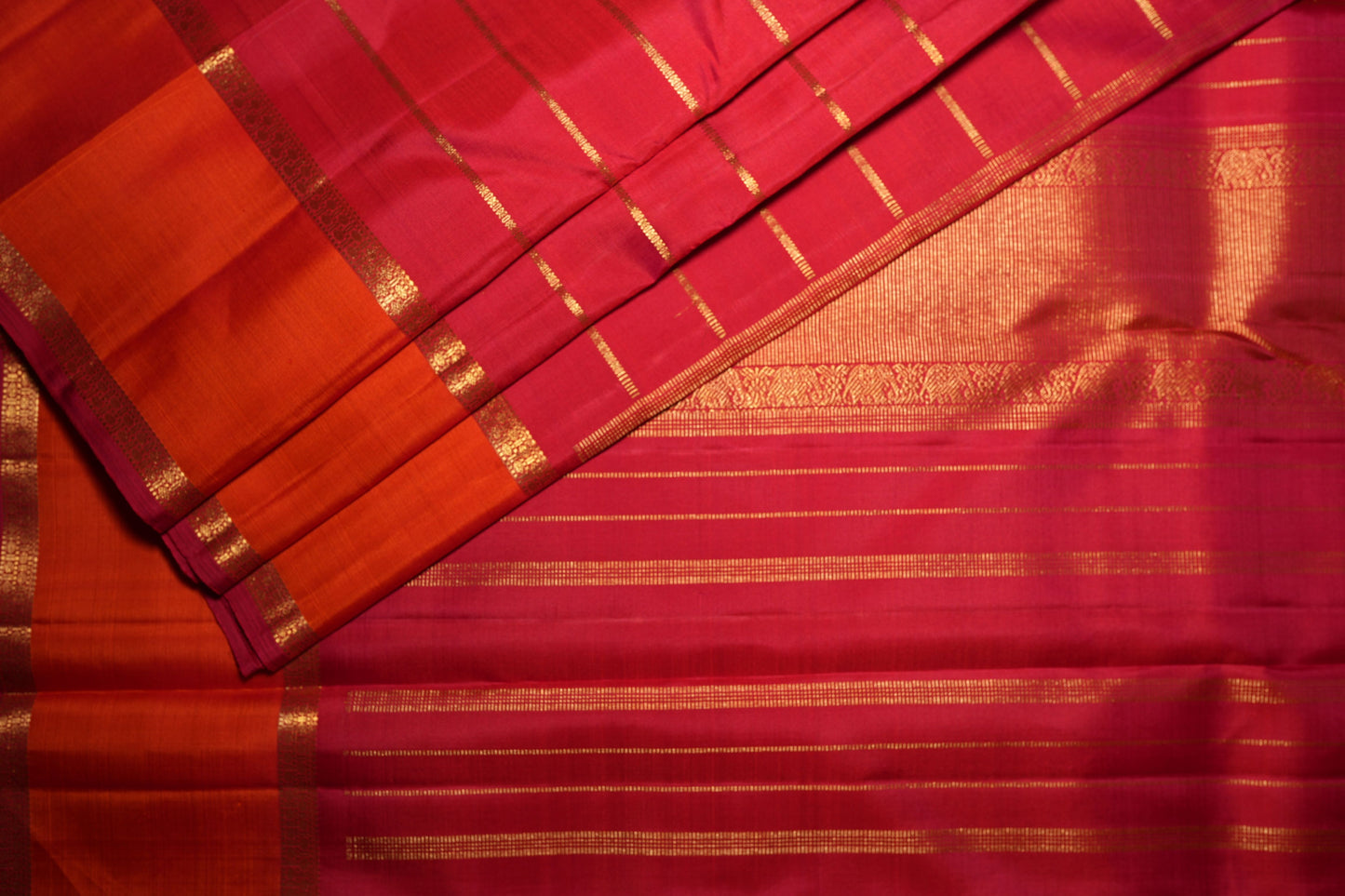 Ambaram Kanjivaram Silk Saree -AMB-CRBR-094 (3 Gram Gold Zari)