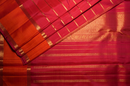 Ambaram Kanjivaram Silk Saree -AMB-CRBR-094 (3 Gram Gold Zari)
