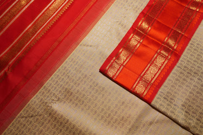 Ambaram Kanjivaram Silk Saree -AMB-SRGZ-095 (3 Gram Gold Zari)