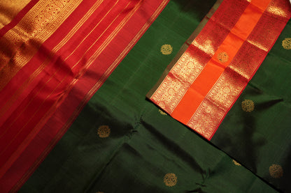 Ambaram Kanjivaram Silk Saree -AMB-EGGZRB-096 (3 Gram Gold Zari)