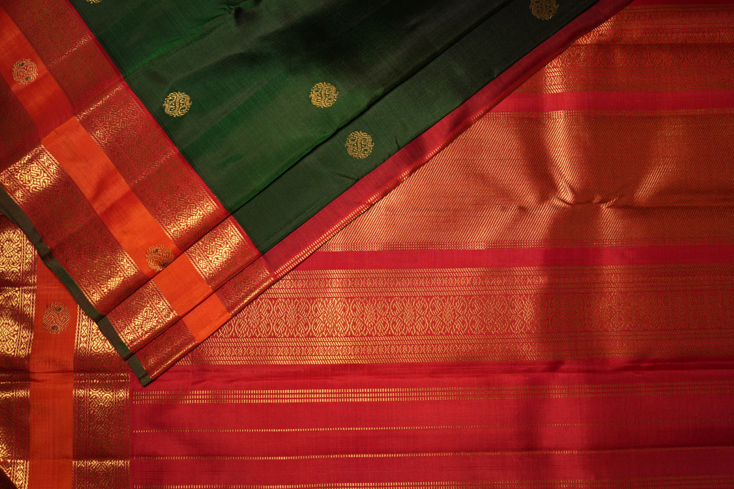 Ambaram Kanjivaram Silk Saree -AMB-EGGZRB-096 (3 Gram Gold Zari)