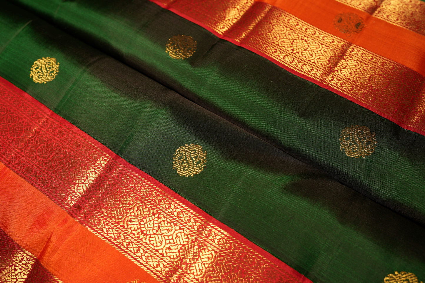 Ambaram Kanjivaram Silk Saree -AMB-EGGZRB-096 (3 Gram Gold Zari)