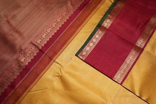 Ambaram Kanjivaram Silk Saree -AMB-AGMS-0101 (3 Gram Gold Zari)