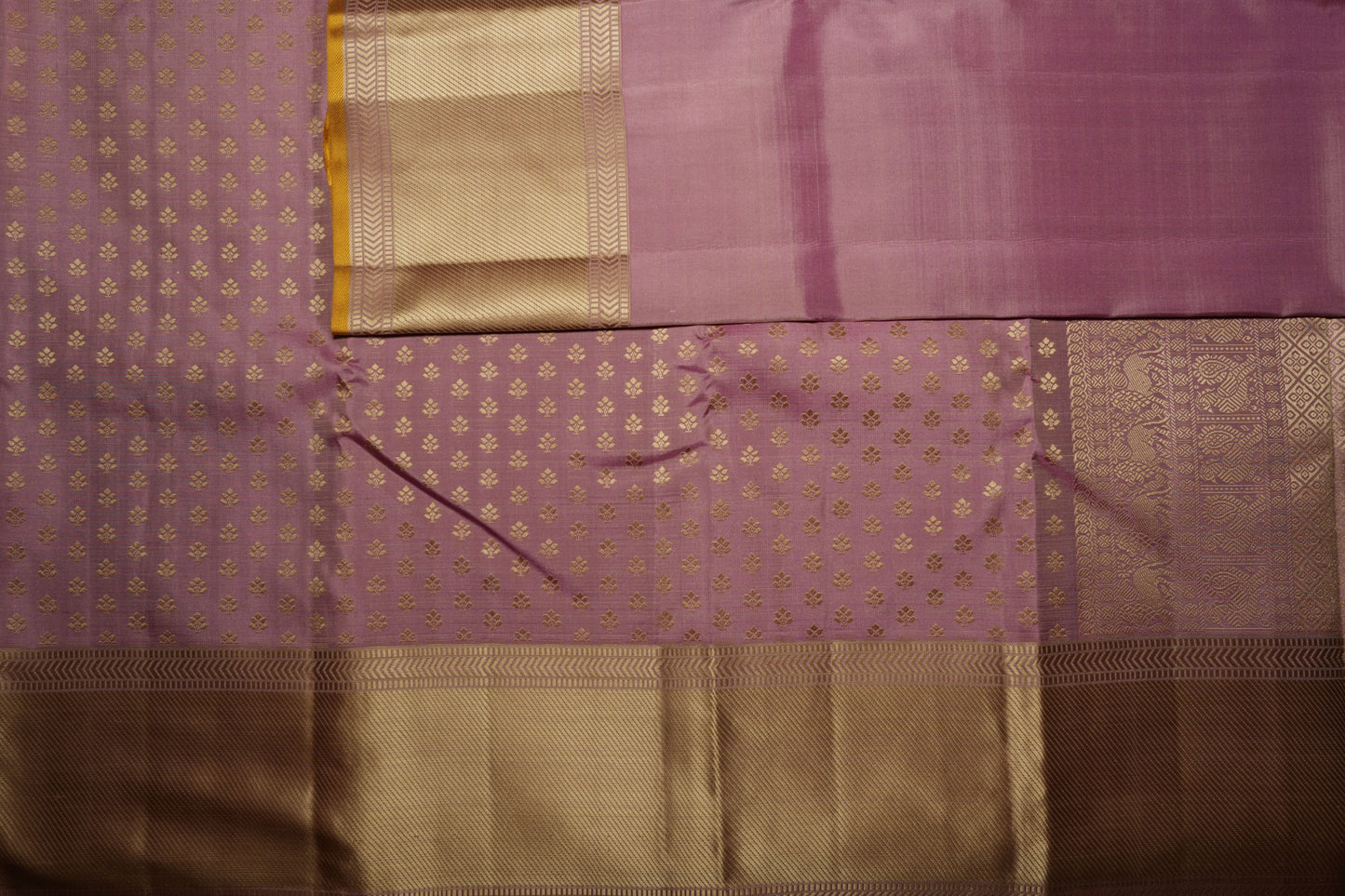 Ambaram Kanjivaram Silk Saree -AMB-DMAG-0102 (3 Gram Gold Zari)