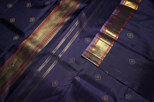 Ambaram Kanjivaram Silk Saree -AMB-DNBRZ-0103 (3 Gram Gold Zari)