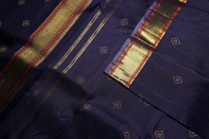 Ambaram Kanjivaram Silk Saree -AMB-DNBRZ-0103 (3 Gram Gold Zari)