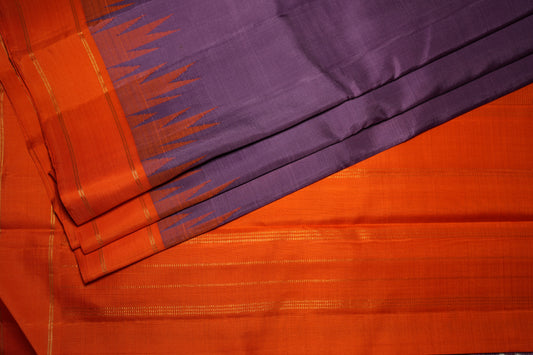 Ambaram Kanjivaram Silk Saree -AMB-DNBRZ-0104 (3 Gram Gold Zari)