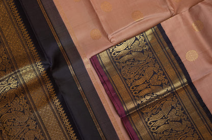 Ambaram Kanjivaram Silk Saree -AMB-DPBLKPN-024 (3 Gram Gold Zari)