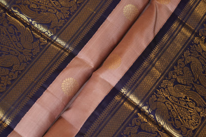 Ambaram Kanjivaram Silk Saree -AMB-DPBLKPN-024 (3 Gram Gold Zari)