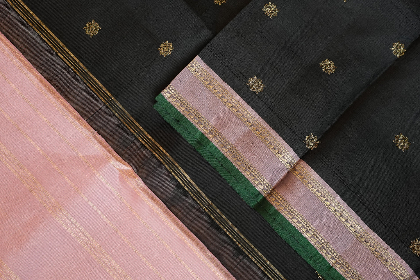 Ambaram Kanjivaram Silk Saree -AMB-MDBLGD-023 (3 Gram Gold Zari)