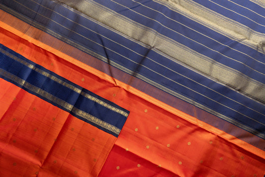 Amabaram Kanjivaram Silk Saree – AMB-ORG-011 (3 Gram Gold Zari)