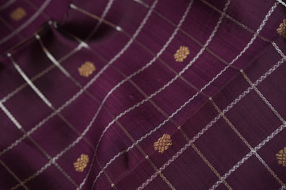 Ambaram Kanjivaram Silk Saree -AMB-PURGO-021 (3 Gram Gold Zari)