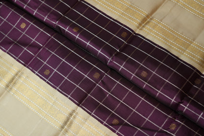 Ambaram Kanjivaram Silk Saree -AMB-PURGO-021 (3 Gram Gold Zari)