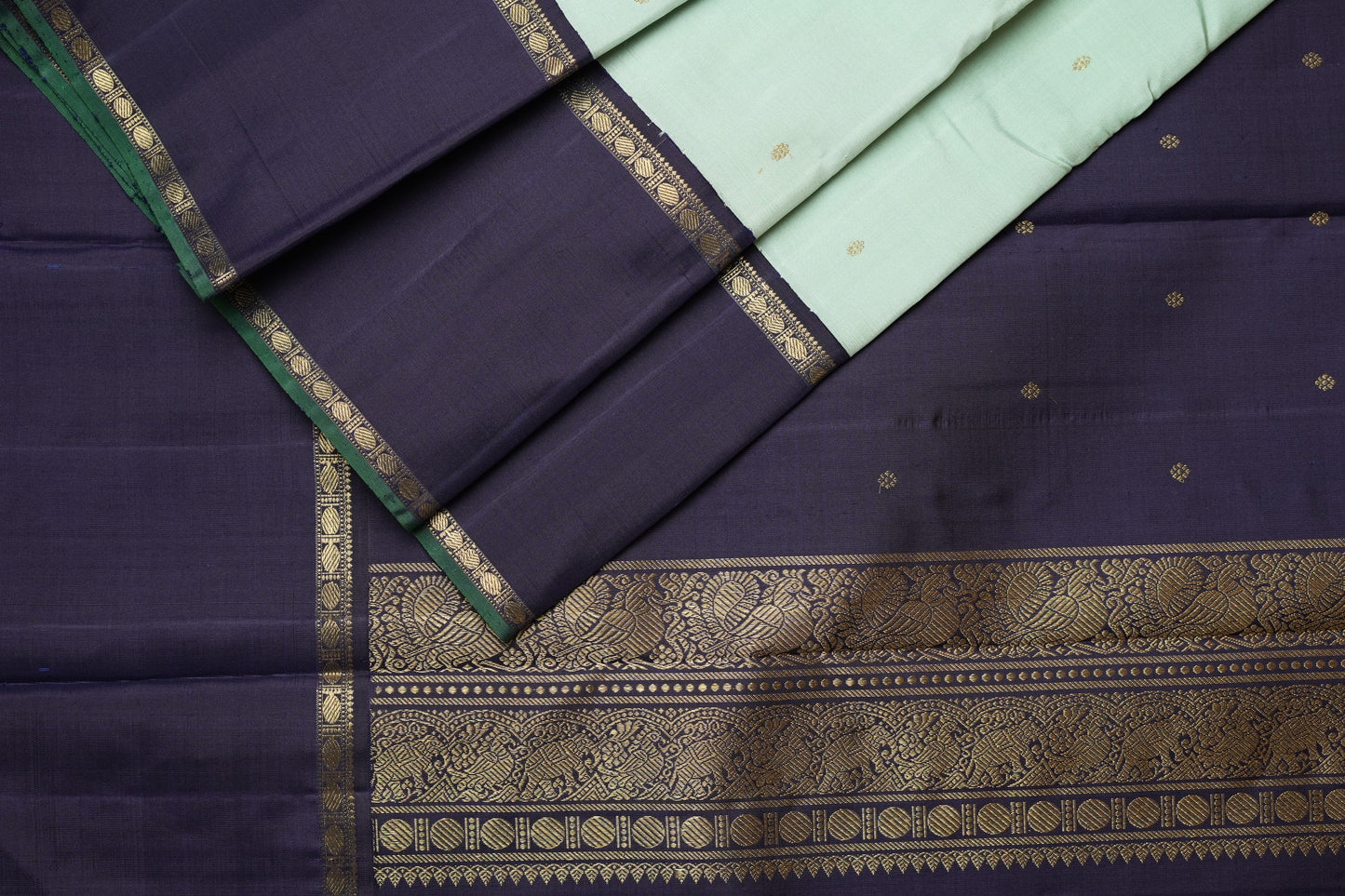 Ambaram Kanjivaram Silk Saree -AMB-MNTBL-019 (3 Gram Gold Zari)